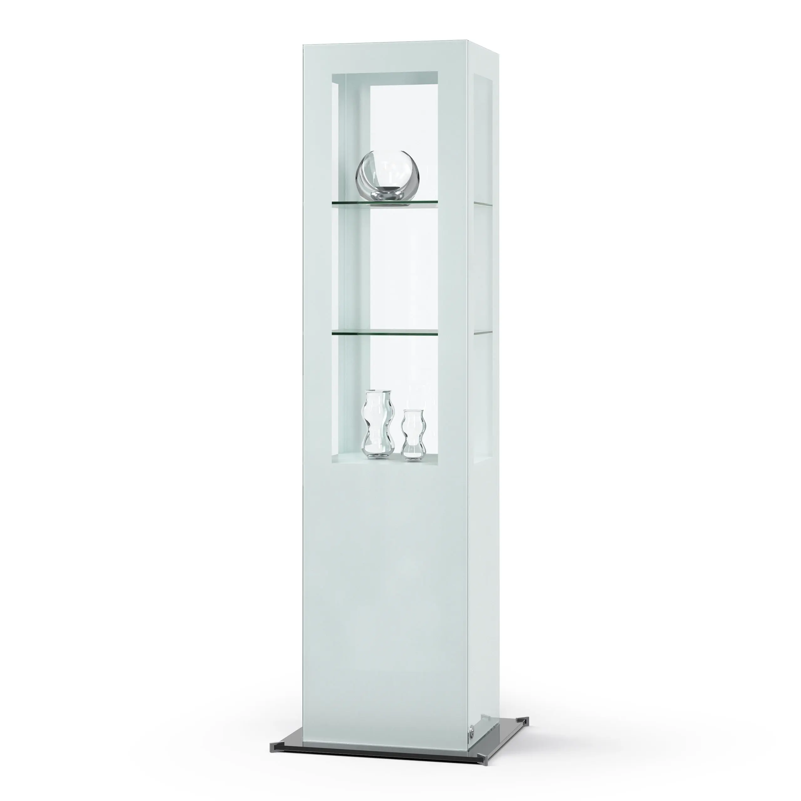 Säulenvitrine Ganzglas "SIGNUM | OUT OF THE BLUE"